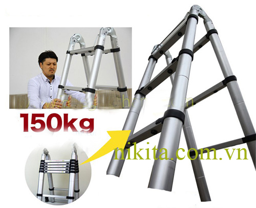 thang nhôm rút đôi nikita