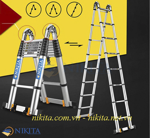 THANG NHÔM RÚT ĐÔI ĐA NĂNG NIKITA NKT-AID38 nhạp khẩu